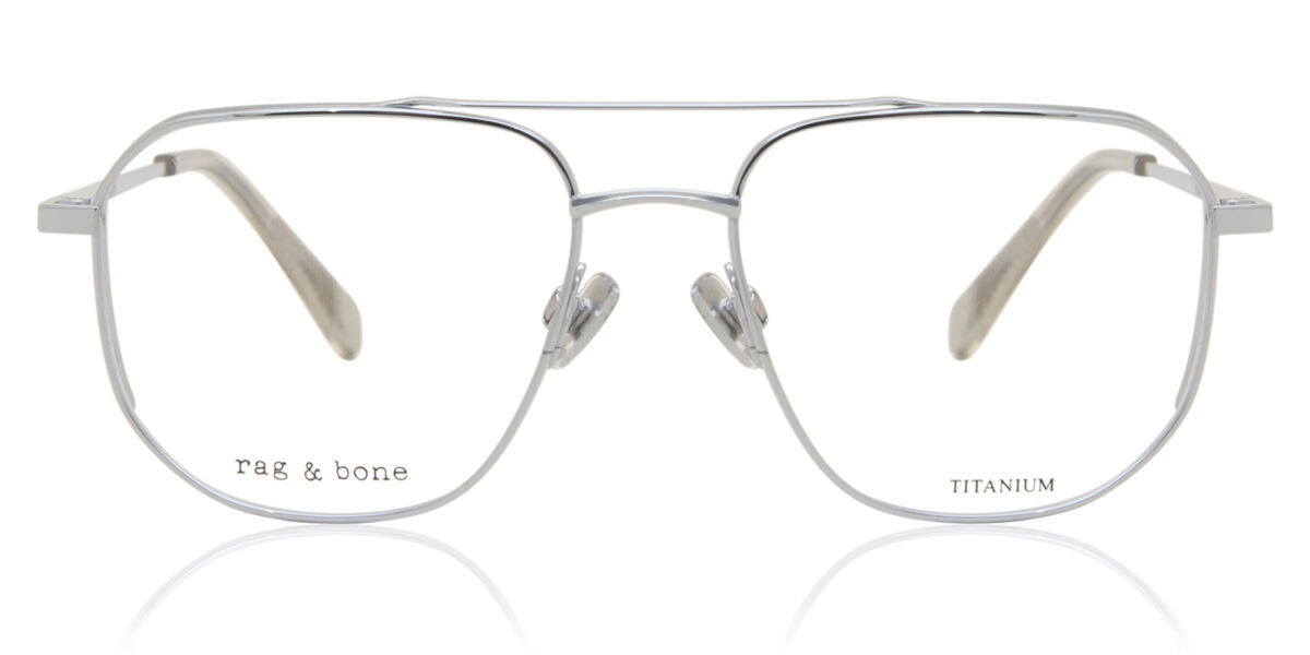 Image of Rag & Bone RNB7044 010 53 Srebrne Meskie Okulary Korekcyjne PL