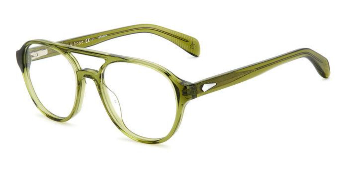 Image of Rag & Bone RNB7049/G Formato Asiático 4C3 Óculos de Grau Verdes Masculino BRLPT
