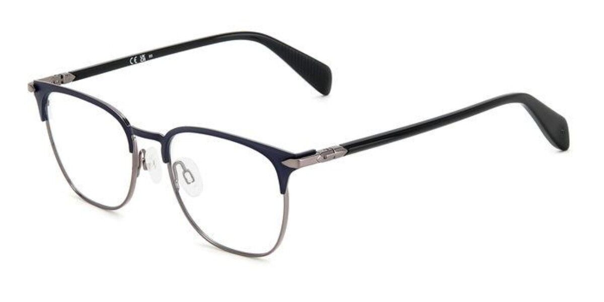 Image of Rag & Bone RNB7057/G Asian Fit FLL Óculos de Grau Azuis Masculino PRT
