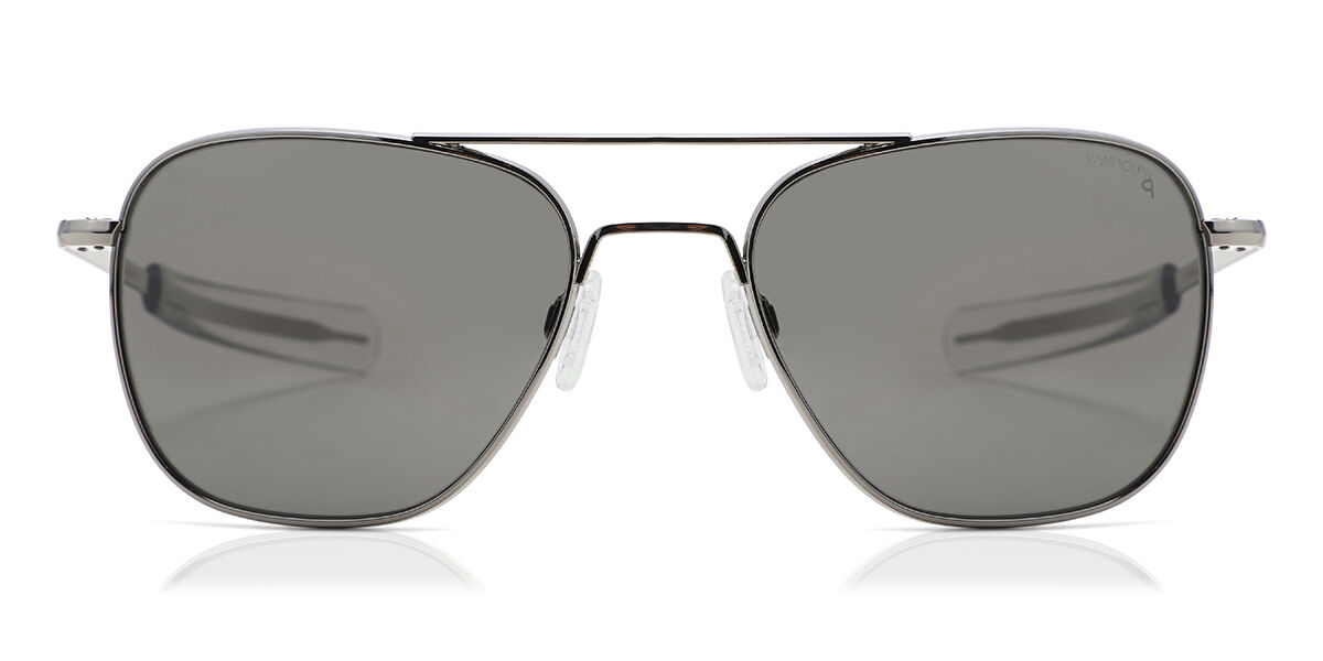 Image of Randolph Engineering Aviator Polarized AF098 Óculos de Sol Masculino Cinzas BRLPT