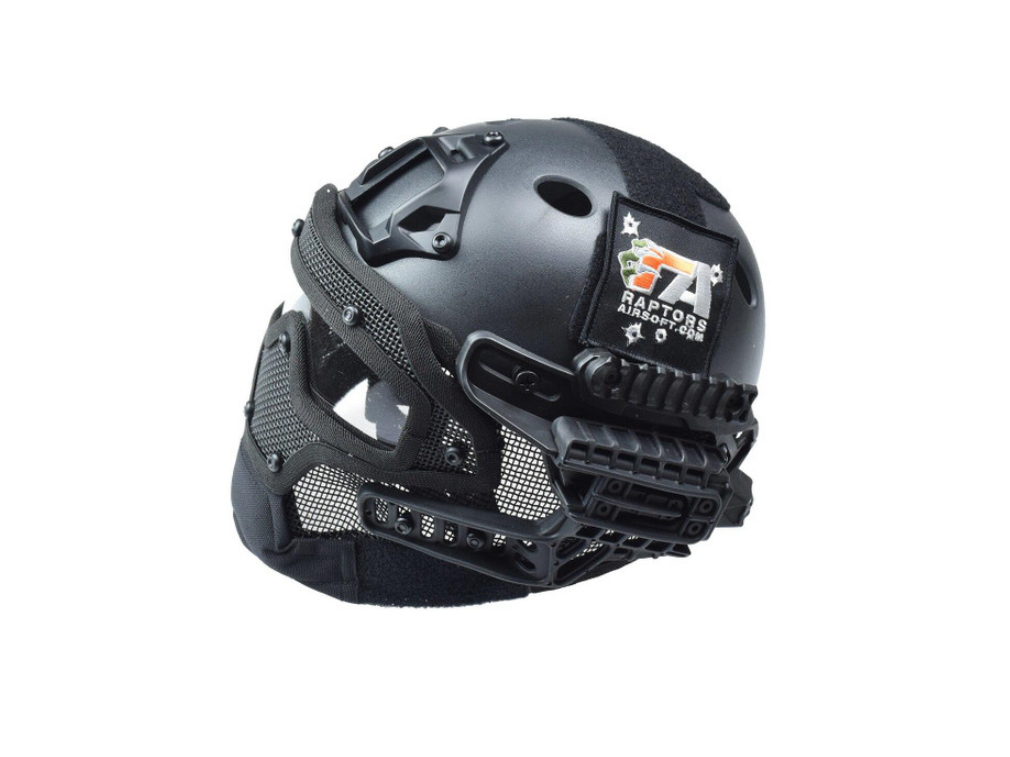 Image of Raptor RTQ G4 System PJ Helmet & Full Mask Black ID 687437821684