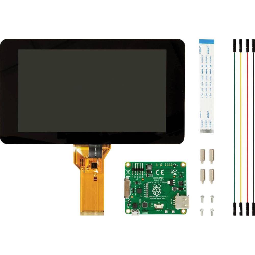 Image of Raspberry PiÂ® RB-LCD-7 Module 178 cm (7 inch) 800 x 480 Pixel Compatible with (development kits): Raspberry Pi