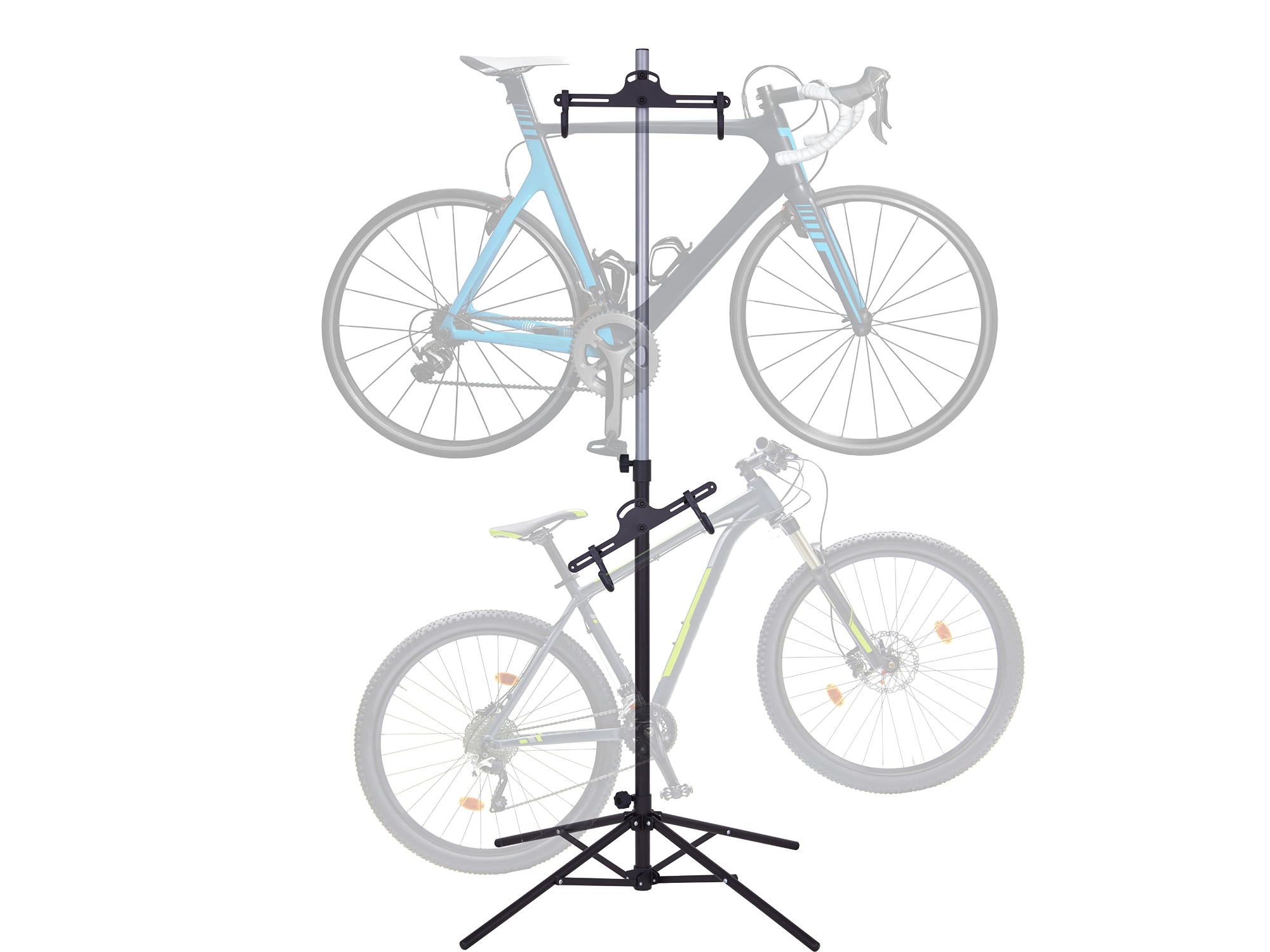 Image of RaxGo Bike Storage Rack 2-Bike Freestanding Rack w/Adjustable Hooks ID 843812169738