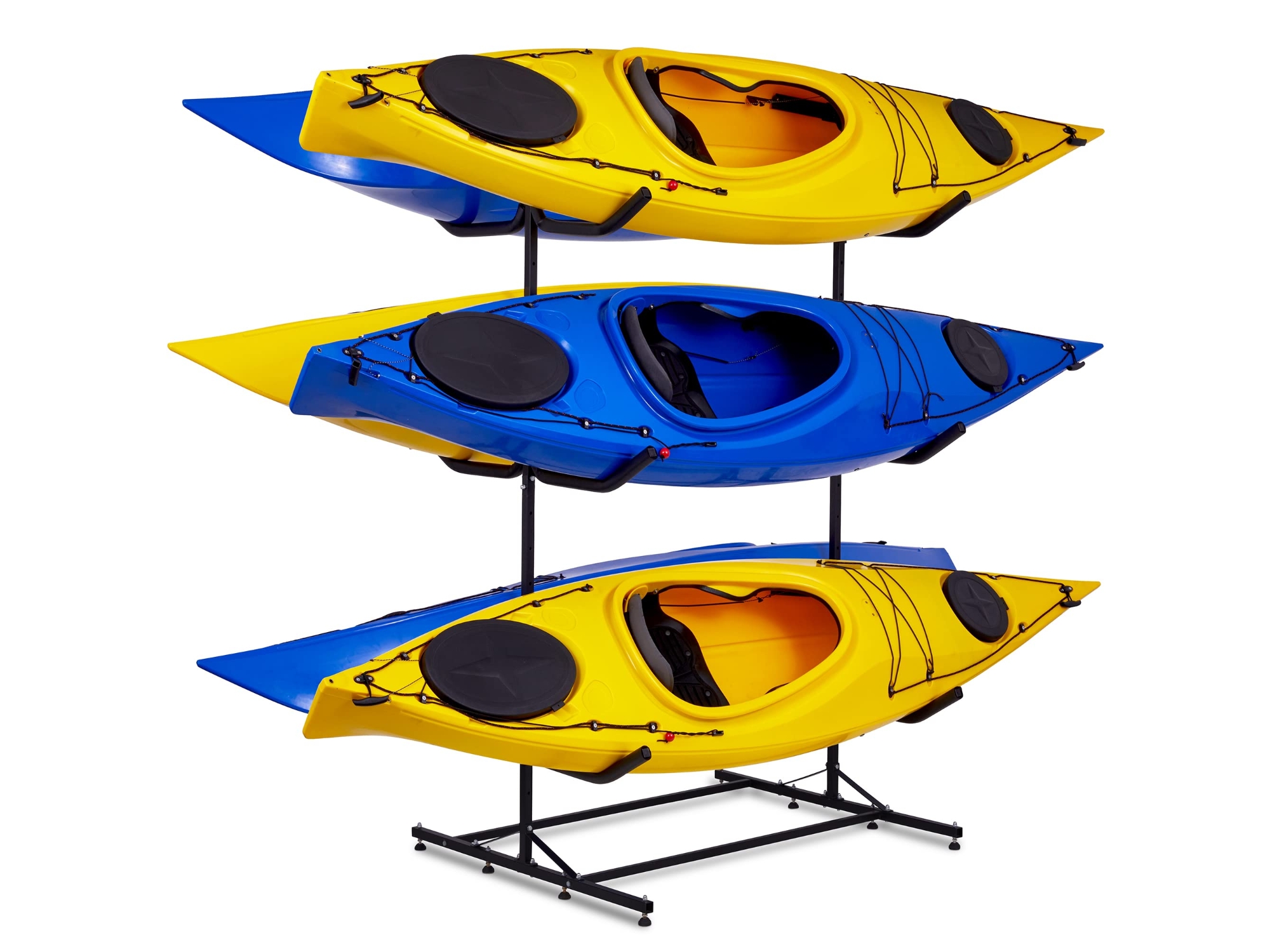 Image of RaxGo Kayak Storage Rack Indoor & Outdoor Freestanding for 6 Kayak ID 843812158190
