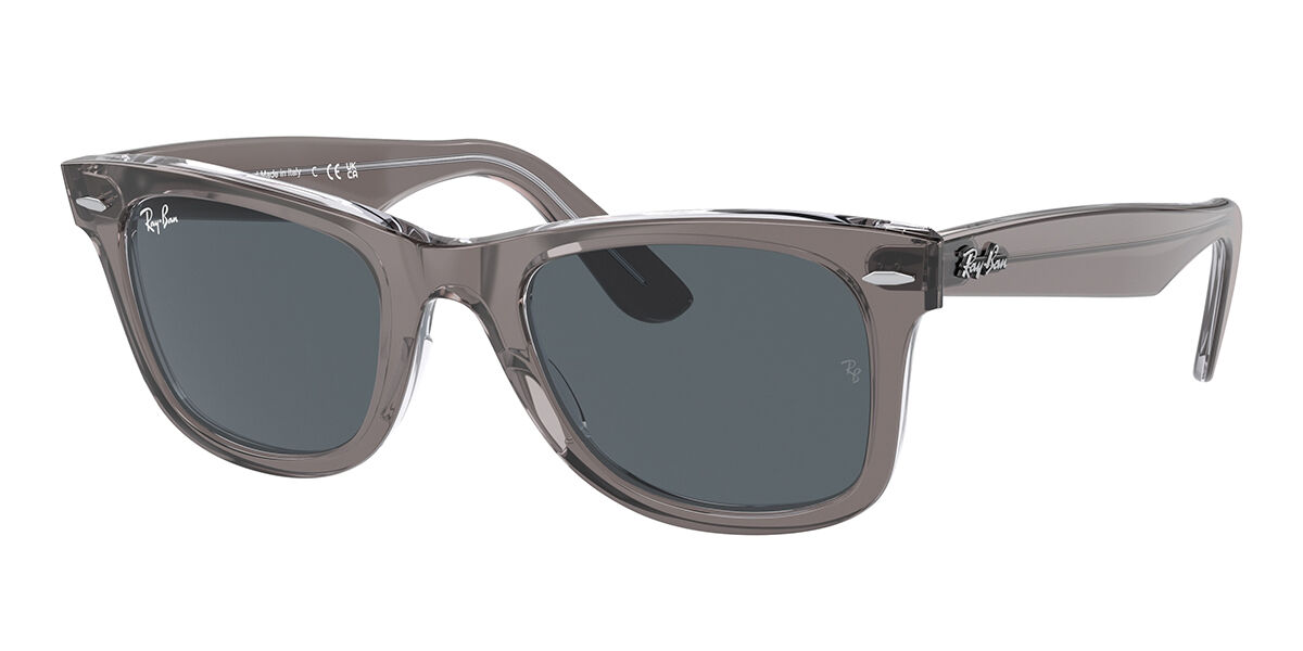 Image of Ray-Ban RB2140 Wayfarer 1355R5 Óculos de Sol Cinzas Masculino PRT