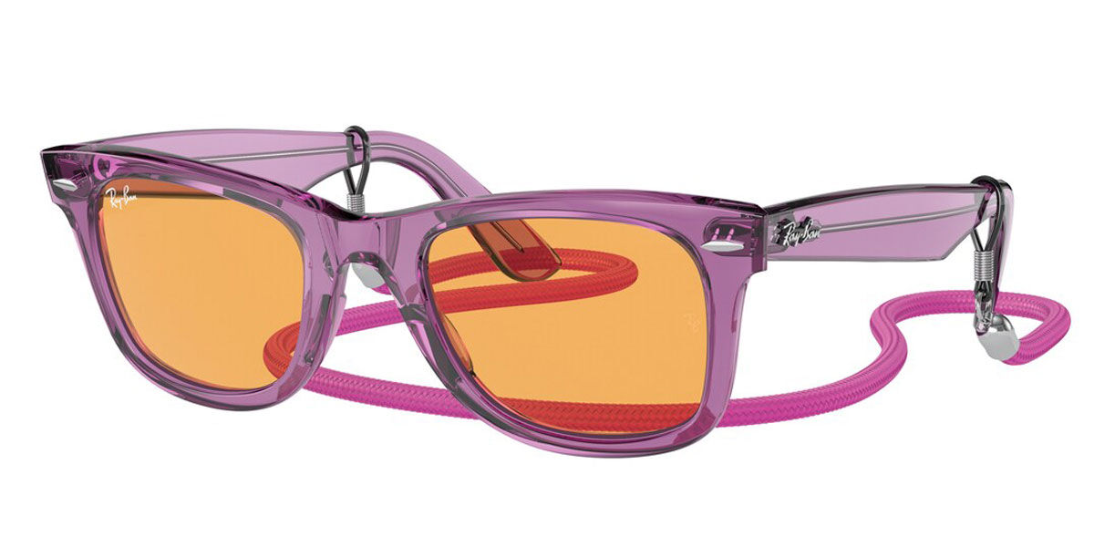 Image of Ray-Ban RB2140F Asian Fit 661313 Óculos de Sol Purple Masculino PRT
