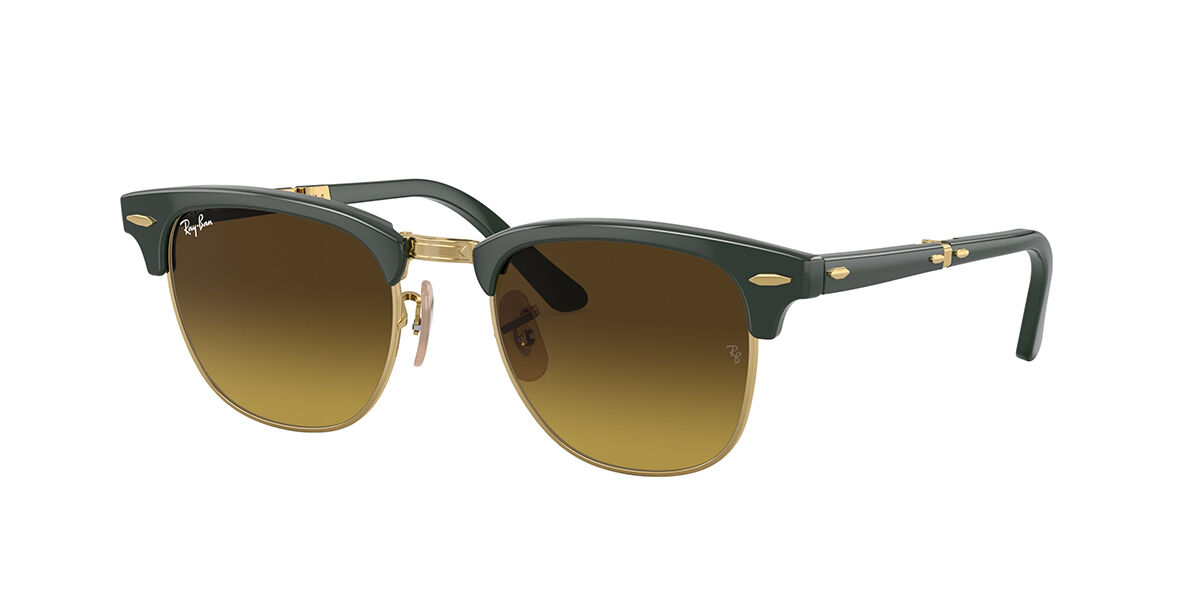 Image of Ray-Ban RB2176 Clubmaster Folding 136885 Óculos de Sol Verdes Masculino PRT