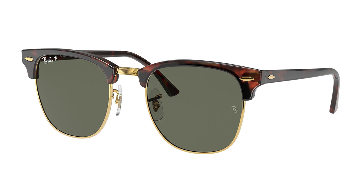 Image of Ray-Ban RB3016F Clubmaster Asian Fit 990/58 Óculos de Sol Tortoiseshell Masculino PRT