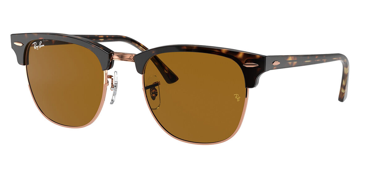 Image of Ray-Ban RB3016/S Clubmaster 130933 Óculos de Sol Tortoiseshell Masculino PRT