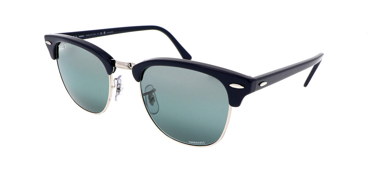 Image of Ray-Ban RB3016/S Clubmaster Polarized 1366G6 Óculos de Sol Azuis Masculino PRT
