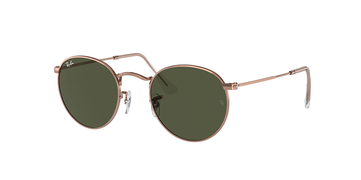 Image of Ray-Ban RB3447 Round Metal Asian Fit 920231 Óculos de Sol Dourados Masculino PRT