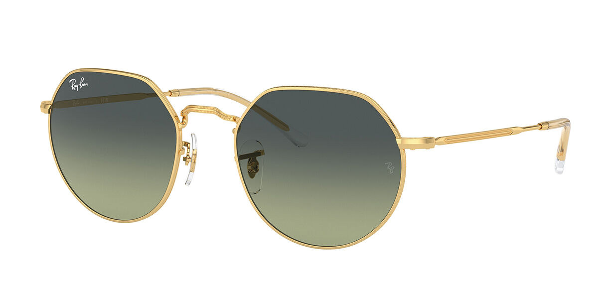 Image of Ray-Ban RB3565 Jack 001/BH Óculos de Sol Dourados Masculino PRT