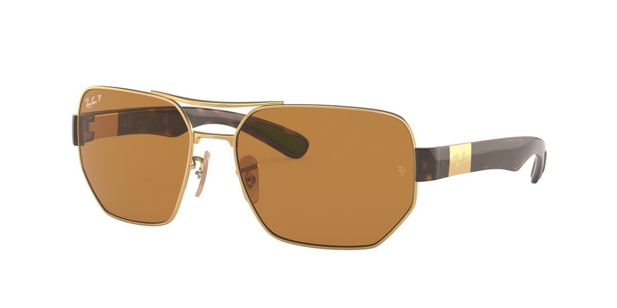 Image of Ray-Ban RB3672 Polarized 001/83 Óculos de Sol Dourados Masculino BRLPT