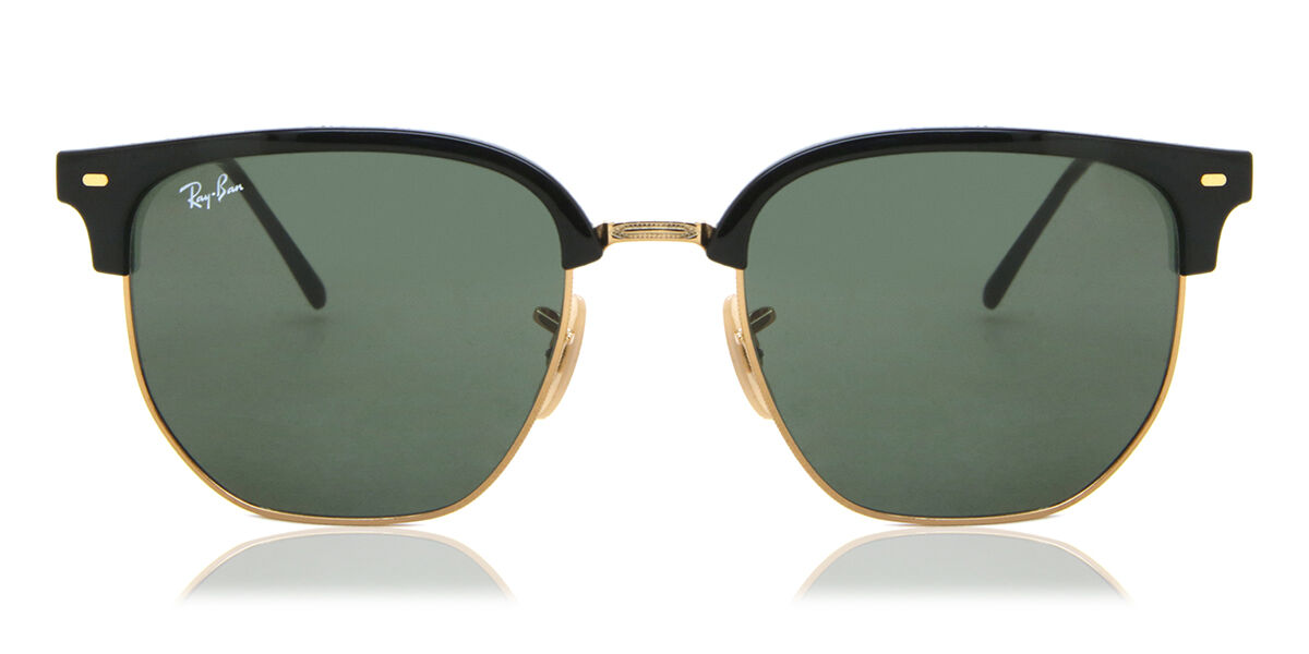 Image of Ray-Ban RB4416F New Clubmaster Asian Fit 601/31 Óculos de Sol Dourados Masculino PRT