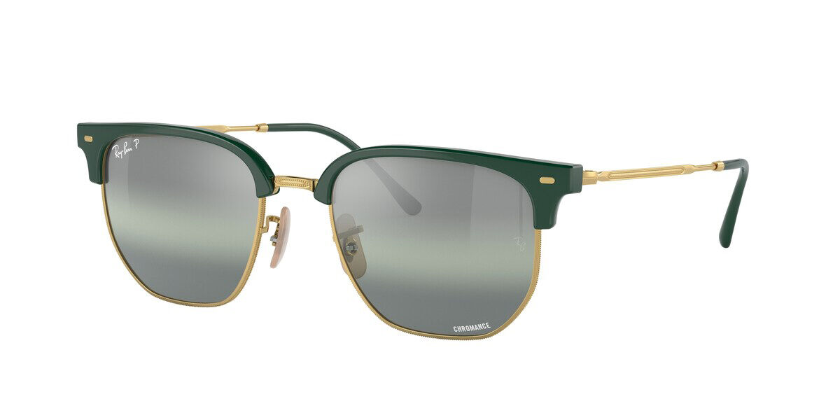 Image of Ray-Ban RB4416F New Clubmaster Asian Fit 6655G4 55 Lunettes De Soleil Homme Vertes FR