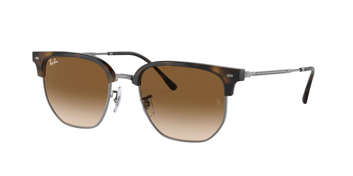 Image of Ray-Ban RB4416F New Clubmaster Asian Fit 710/51 Óculos de Sol Tortoiseshell Masculino PRT