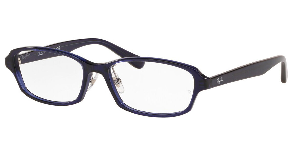 Image of Ray-Ban RX5385D Formato Asiático 5986 Óculos de Grau Azuis Masculino BRLPT