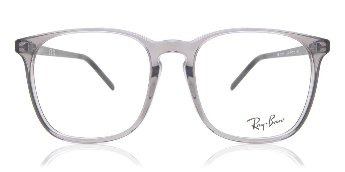 Image of Ray-Ban RX5387F Formato Asiático 8140 Óculos de Grau Transparentes Masculino BRLPT