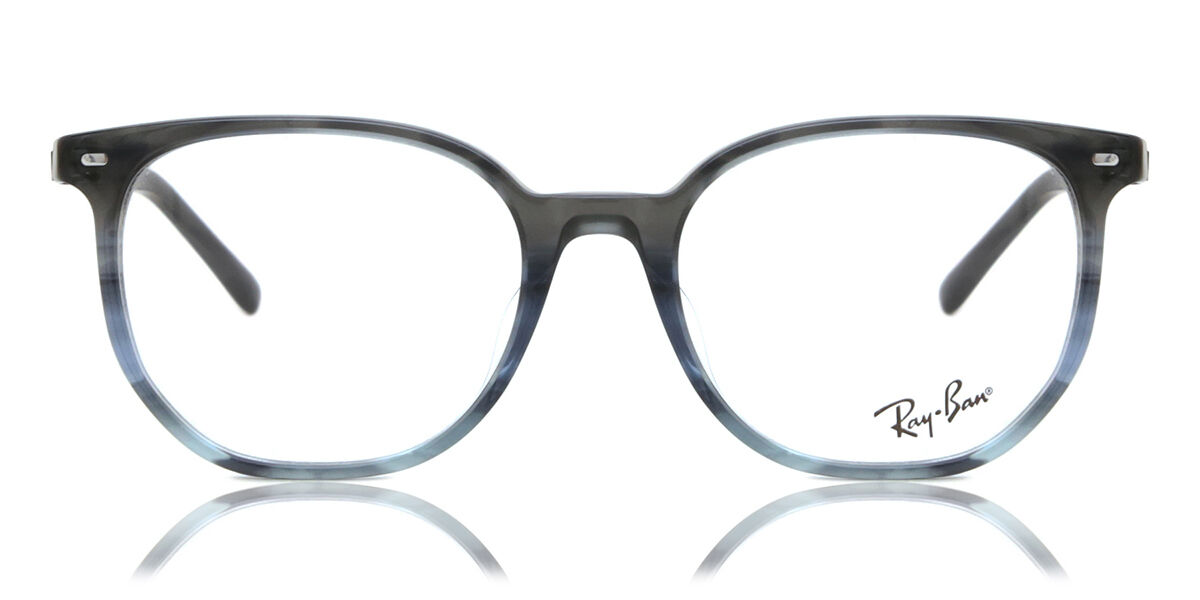 Image of Ray-Ban RX5397F Elliot Formato Asiático 8254 Óculos de Grau Azuis Masculino BRLPT