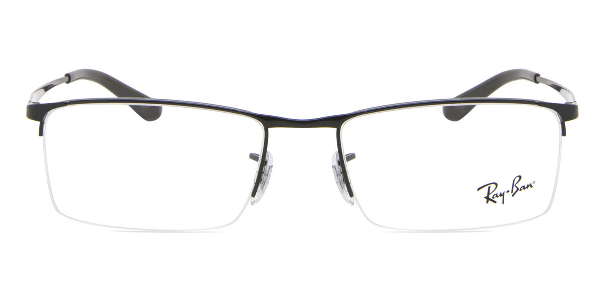 Image of Ray-Ban RX6281D Formato Asiático 2509 Óculos de Grau Pretos Masculino BRLPT