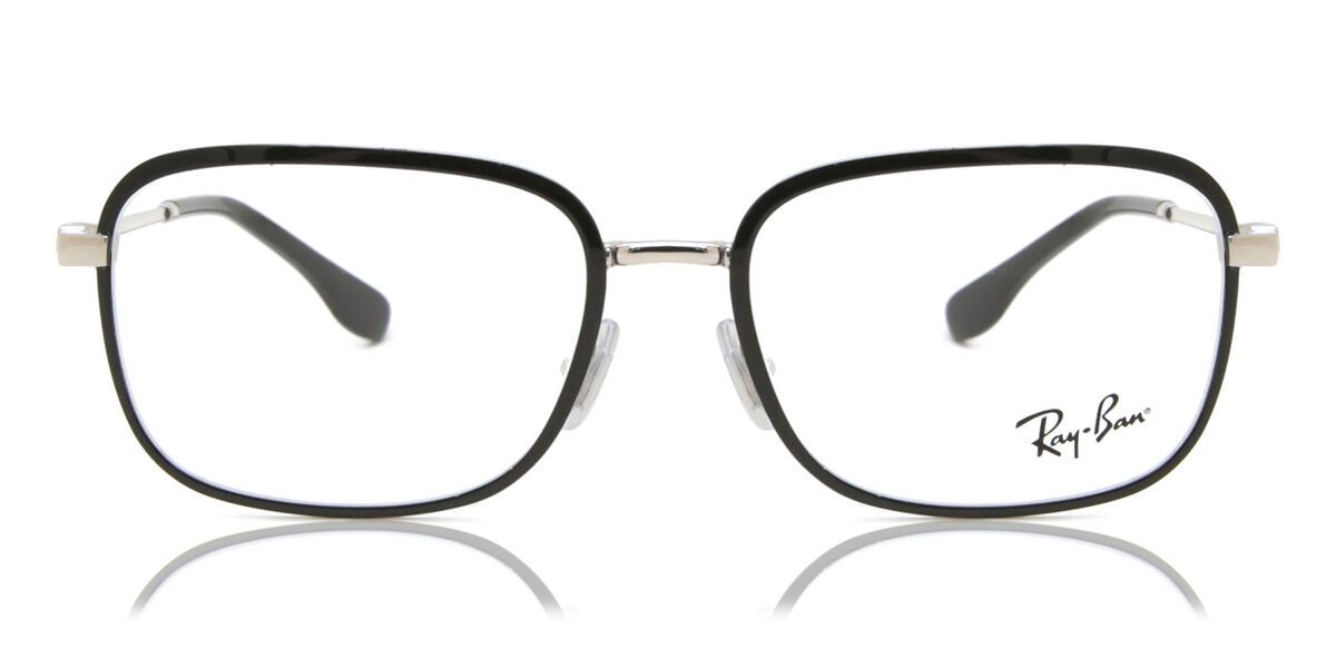Image of Ray-Ban RX6495 Formato Asiático 2861 Óculos de Grau Pretos Masculino BRLPT