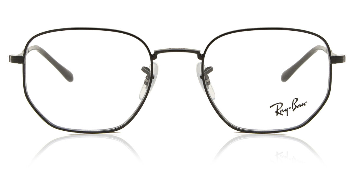 Image of Ray-Ban RX6496 Formato Asiático 2509 Óculos de Grau Pretos Masculino BRLPT