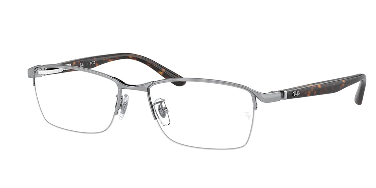 Image of Ray-Ban RX6501D Asian Fit 2595 Óculos de Grau Prata Masculino PRT