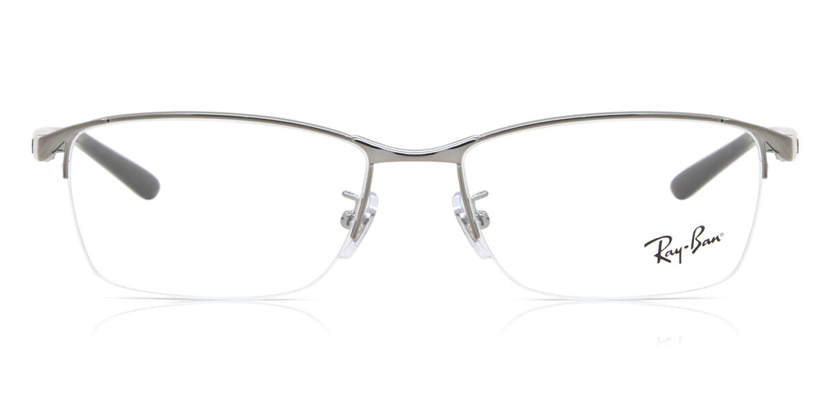 Image of Ray-Ban RX6501D Formato Asiático 2502 Óculos de Grau Gunmetal Masculino BRLPT