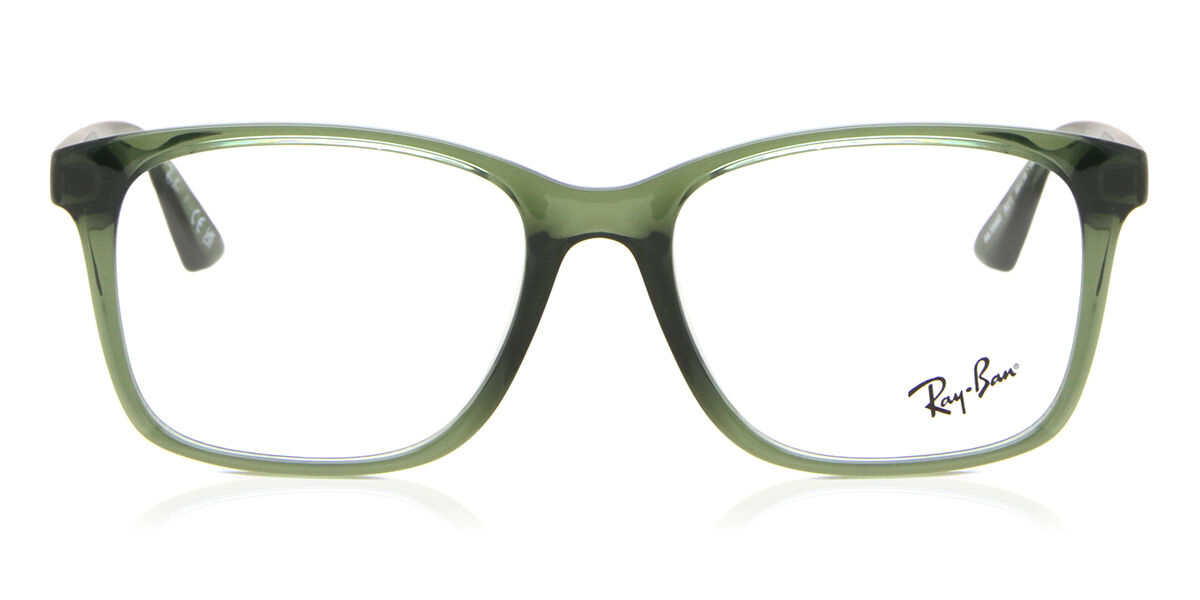 Image of Ray-Ban RX7059D Formato Asiático 8272 Óculos de Grau Verdes Masculino BRLPT