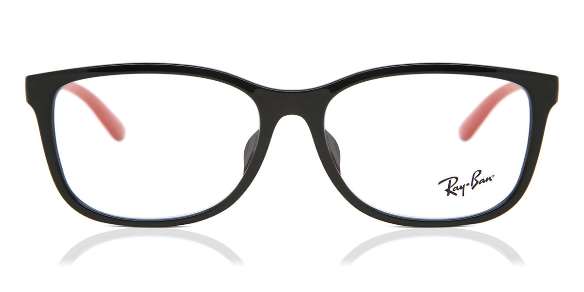 Image of Ray-Ban RX7124D Formato Asiático 2475 Óculos de Grau Pretos Masculino BRLPT