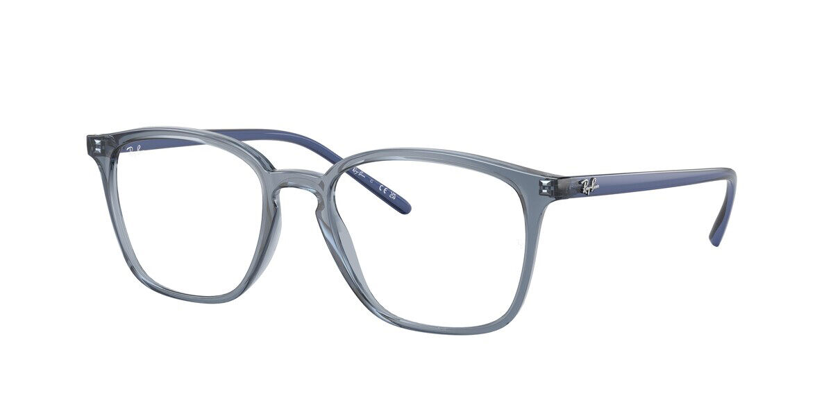 Image of Ray-Ban RX7185F Asian Fit 8235 Óculos de Grau Azuis Masculino PRT