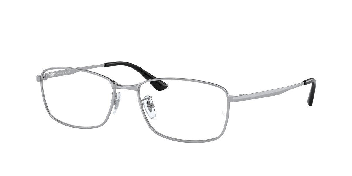 Image of Ray-Ban RX8775D Formato Asiático 1029 Óculos de Grau Prata Masculino BRLPT
