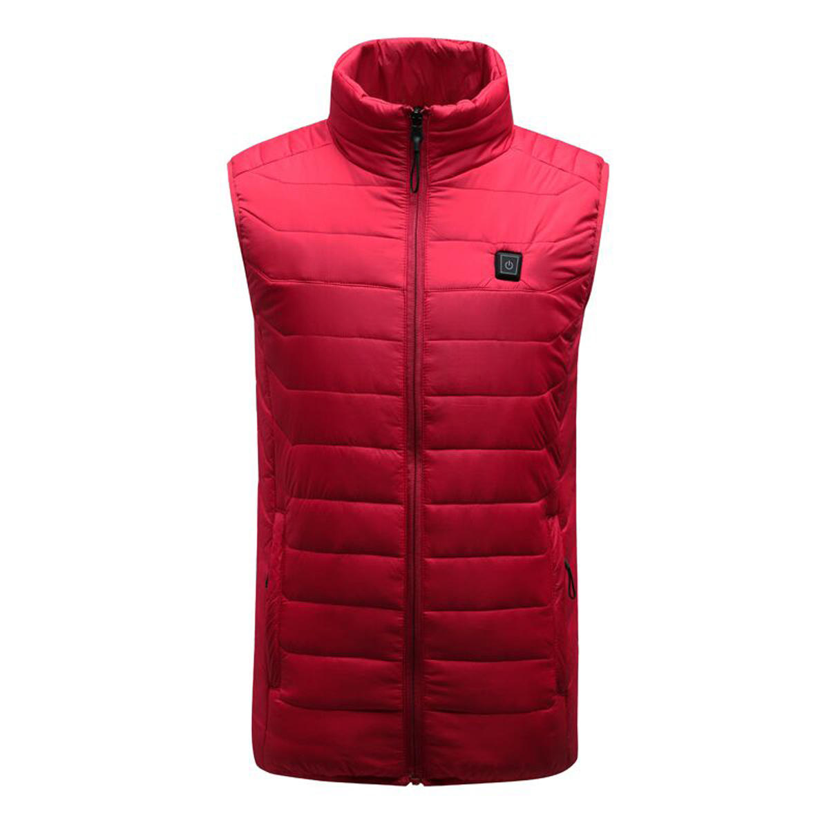 Image of Red Unisex USB Heating Vest Smart Winter Body Warmer Outdoor Racing Jacket Heater Xmas Gift