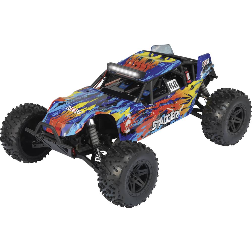 Image of Reely Stagger Brushed 1:10 RC model car Electric Buggy 4WD 100% RtR 24 GHz Incl batteries and charger