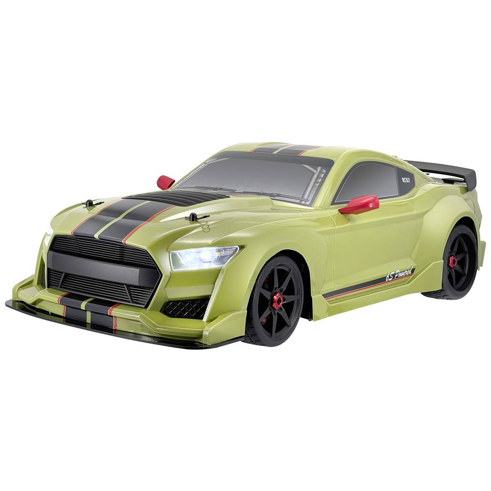 Image of Reely Urban Green Brushless 1:7 RC model car Electric Road version 4WD RtR 24 GHz Incl light effects Pre-assembled