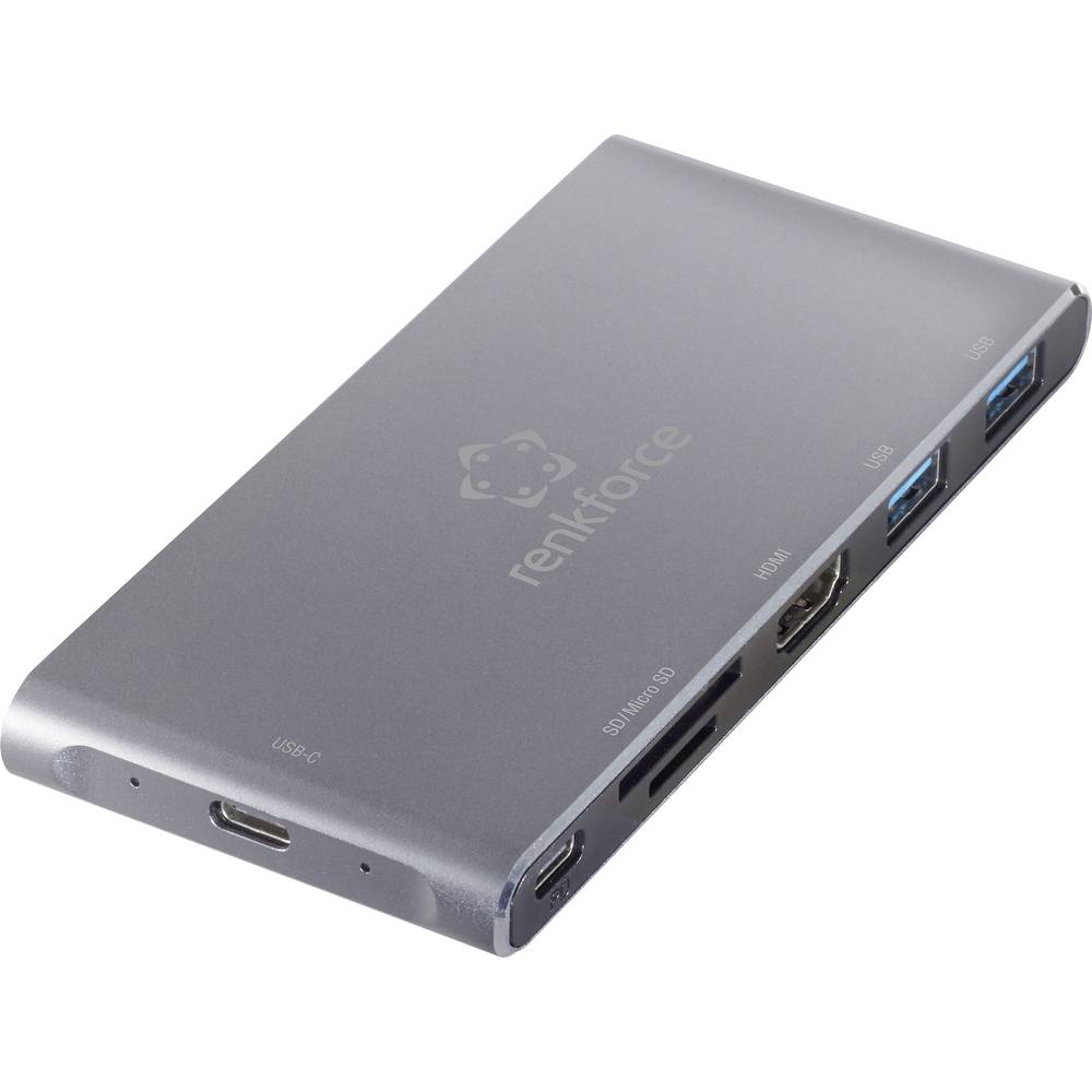 Image of Renkforce USB-CÂ® docking station RF-PCR-550 Compatible with (brand): Universal M2 SSD slot Built-in card reader