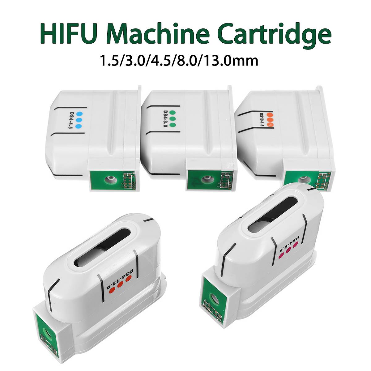 Image of Replacement Cartridges 10000 Flash for High Intensity Focused Ultrasound HIFU Machine Face Skin Lifting Wrinkle Removal Anti Ageing