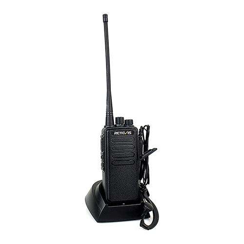 Image of Retevis RT1 Walkie Talkie Rechargeable 10W VHF (UHF) 16CH 3000mAh Battery VOX Scan Scrambler 1750Hz Tone -Black