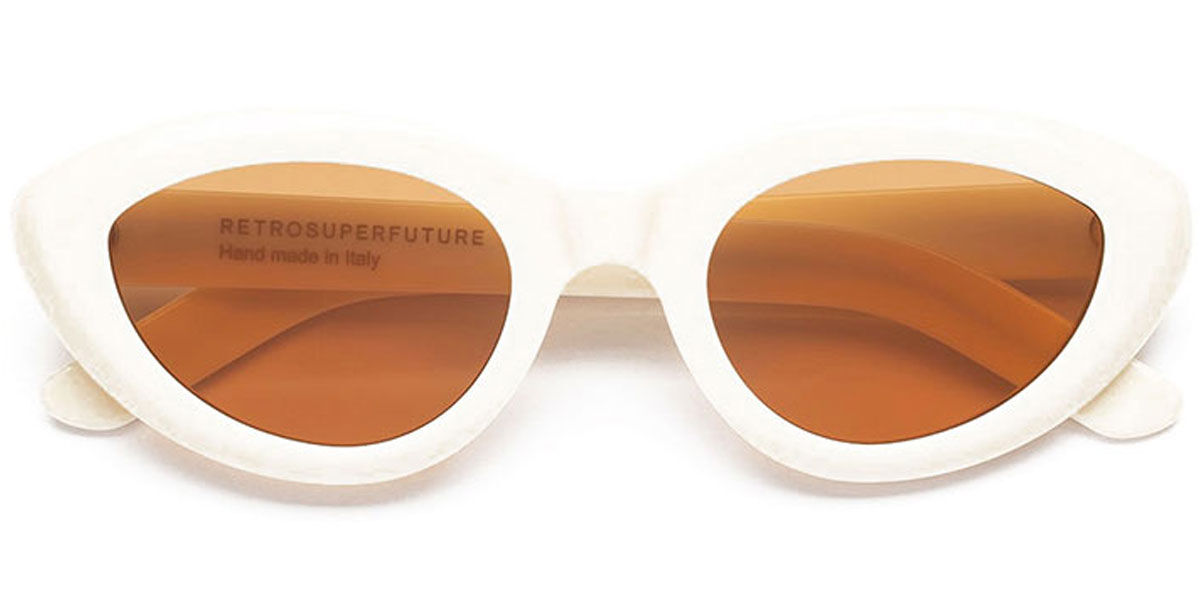 Image of Retrosuperfuture COCCA PANNA GVE 52 Lunettes De Soleil Homme Blanches FR