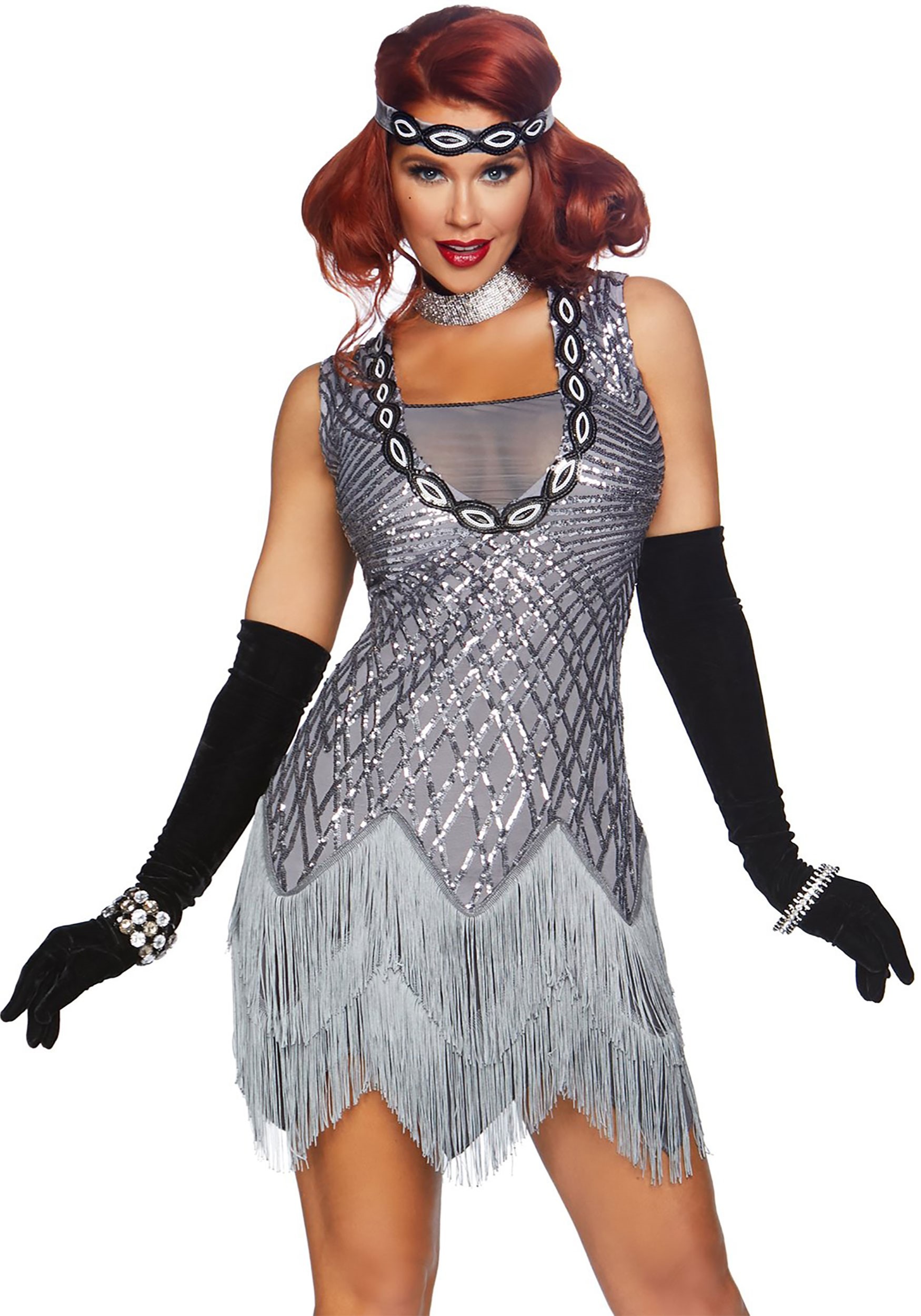 Image of Roaring Roxy Flapper Women's Costume ID LE86855-M