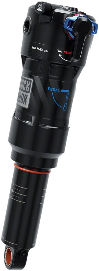 Image of RockShox Deluxe Ultimate RCT Rear Shock - 205 x 60mm LinearAir 2 Tokens Reb/Low Comp 380lb L/O Force Trunnion / Std C1