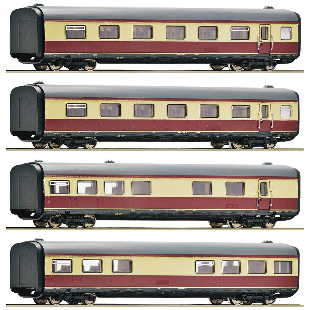 Image of Roco 6200003 H0 set of 4 Middle coaches for Gas turbine motor train BR 602 of DB