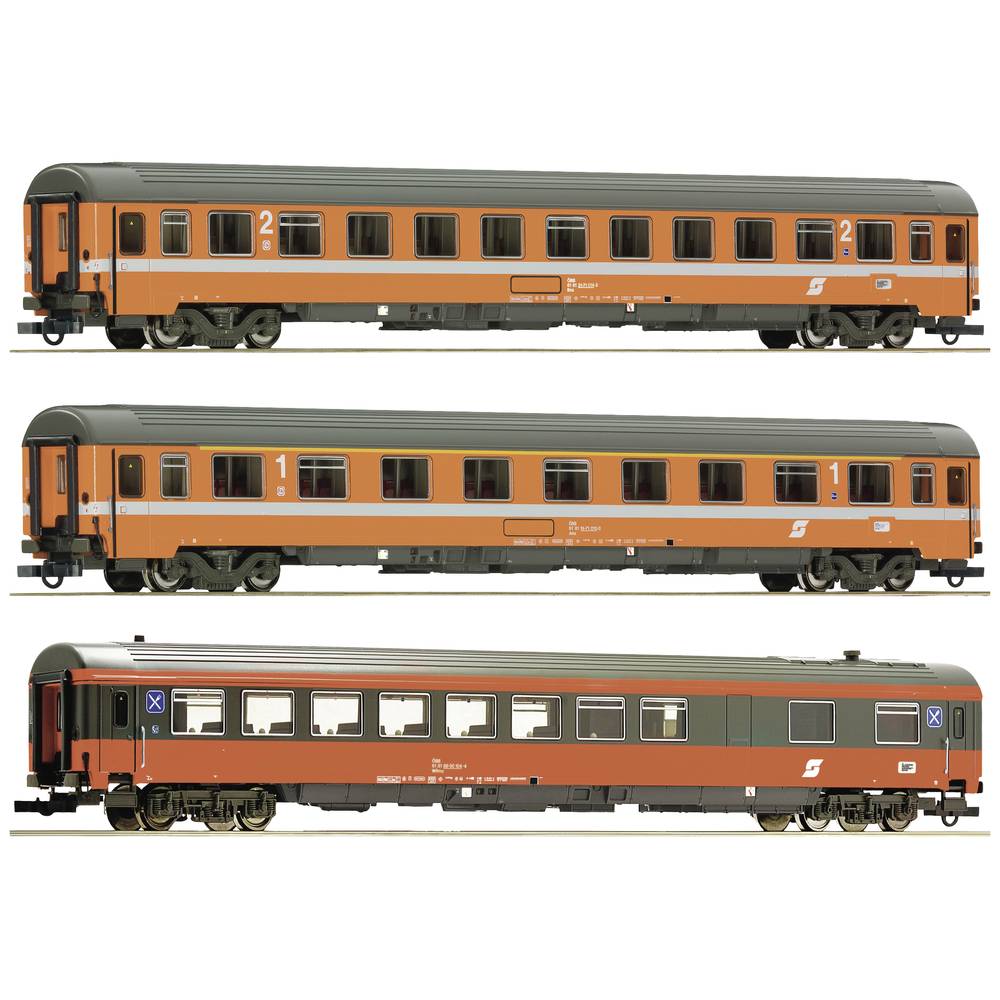 Image of Roco 74044 H0 3er-Set 2: EC 60 Maria Theresia of the Austrian Federal Railways 1st class genus AMZ 2nd class genus BMZ