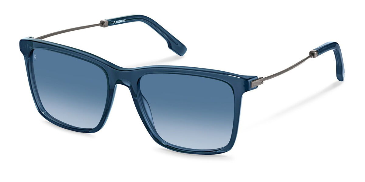 Image of Rodenstock R3346 D 57 Lunettes De Soleil Homme Bleues FR