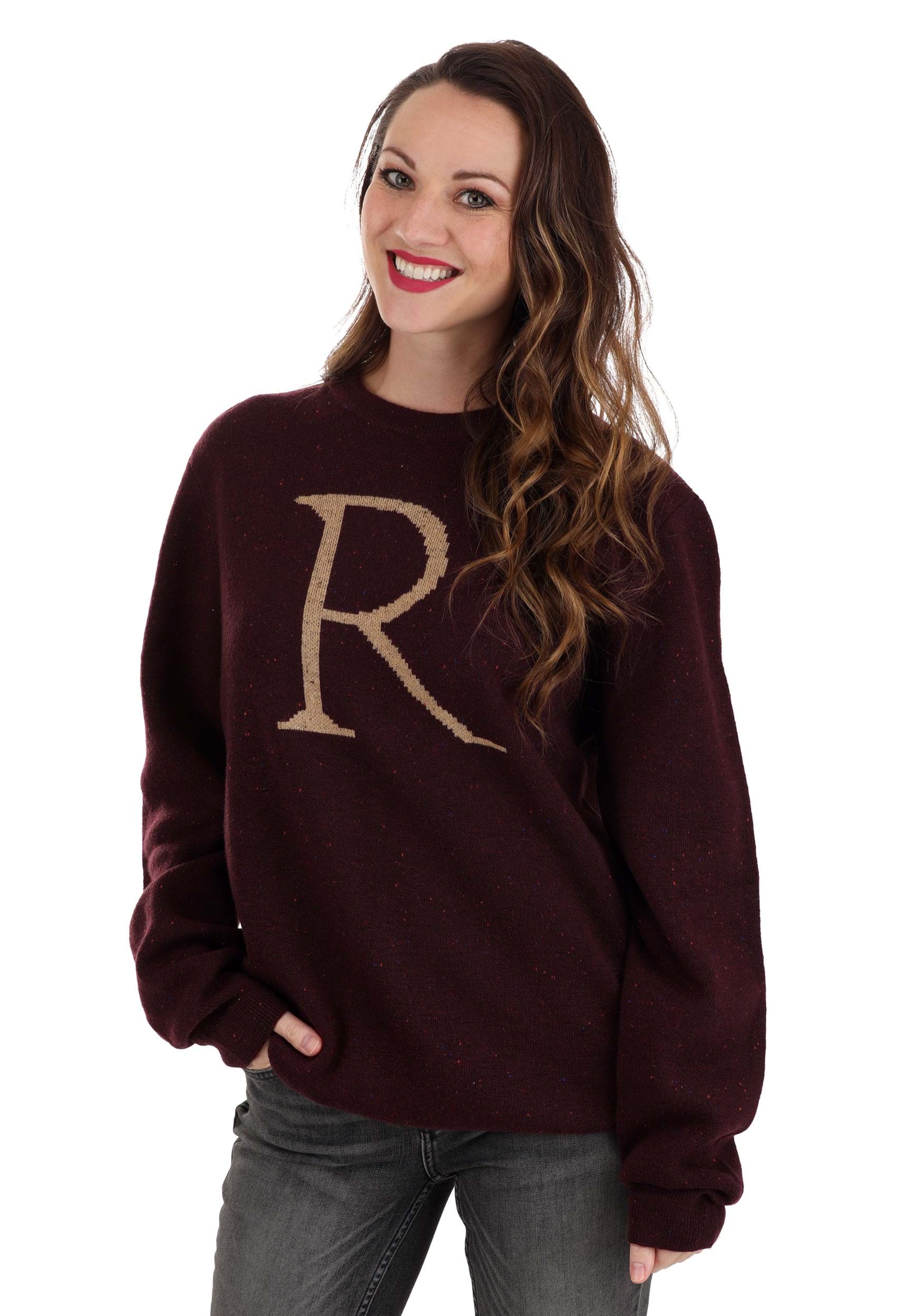 Image of Ron Weasley Adult "R" Christmas Sweater ID FUN2534AD-L