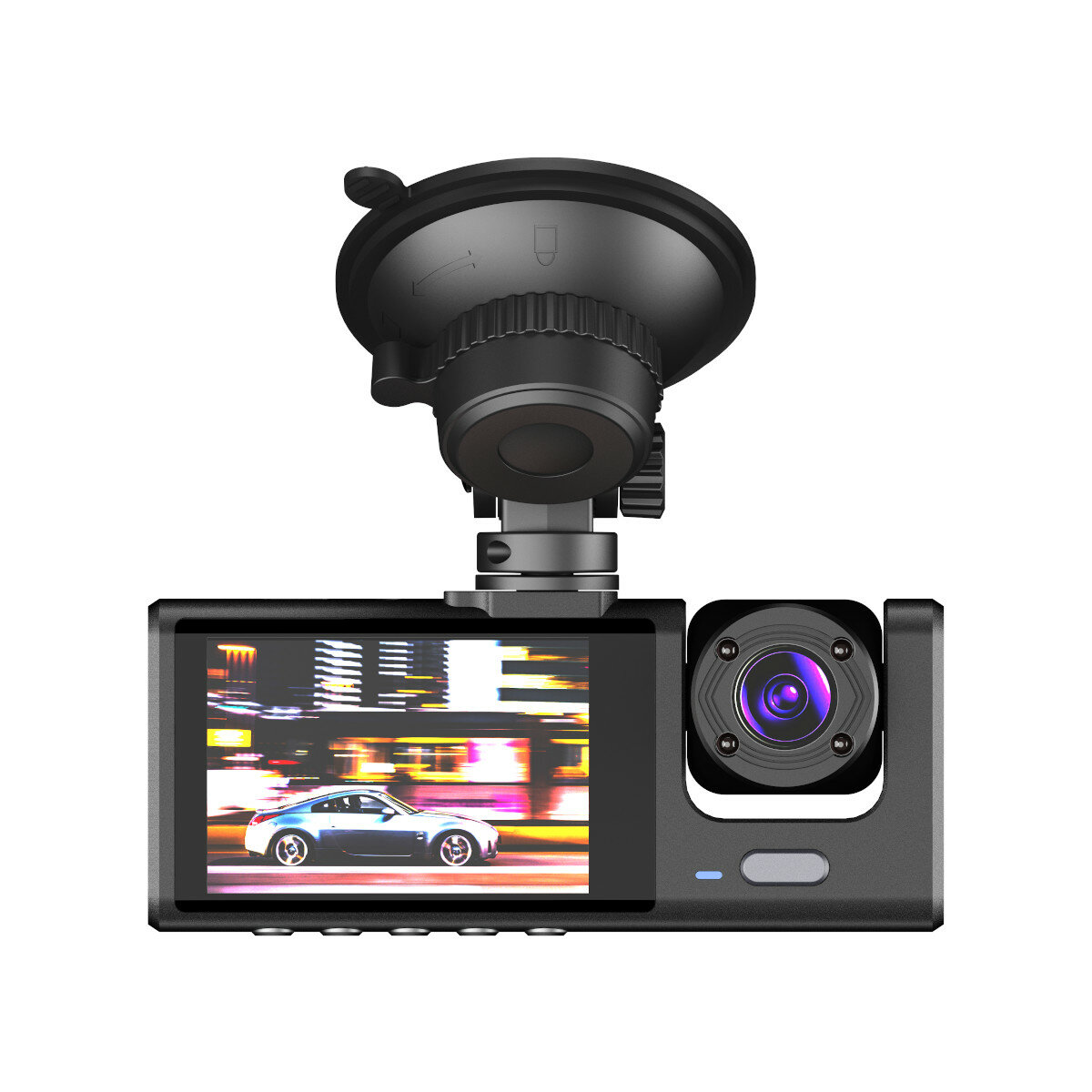 Image of S1 2 Inch Dash Cam 3-way HD 1080P Three-lens Parking Monitor with Night Vision Car DVR
