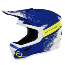 Image of SHOT Furious Kid Roll Navy Glossy Offroad Helmet Size S ID 3701030108106