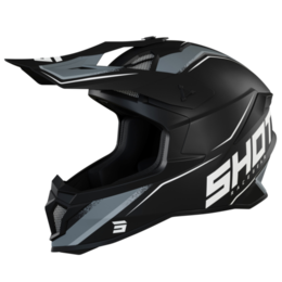 Image of SHOT Lite Prism Black White Matt Offroad Helmet Talla XL