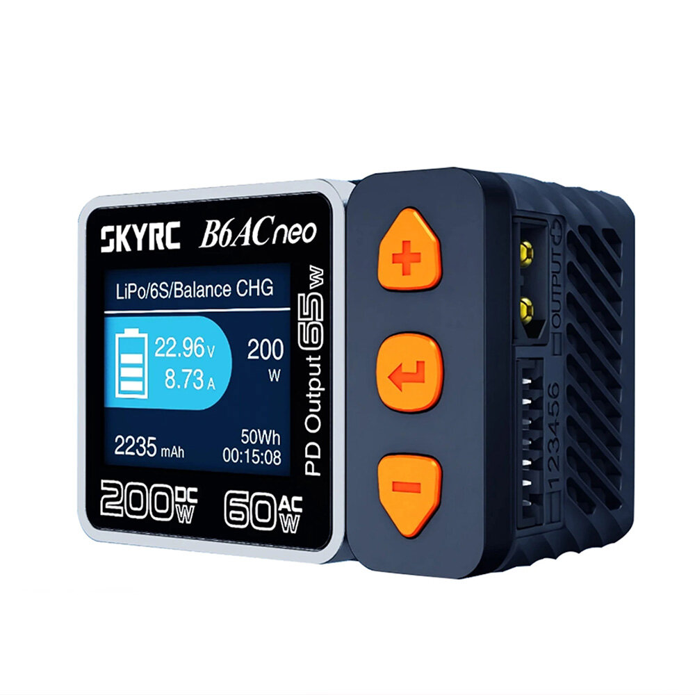 Image of SKYRC B6AC NEO Smart Charger AC 60W DC 200W 10A Battery Balance Charger for for 1-6S Lipo LiFe Lilon LiHV 1-15S NiMH NiC