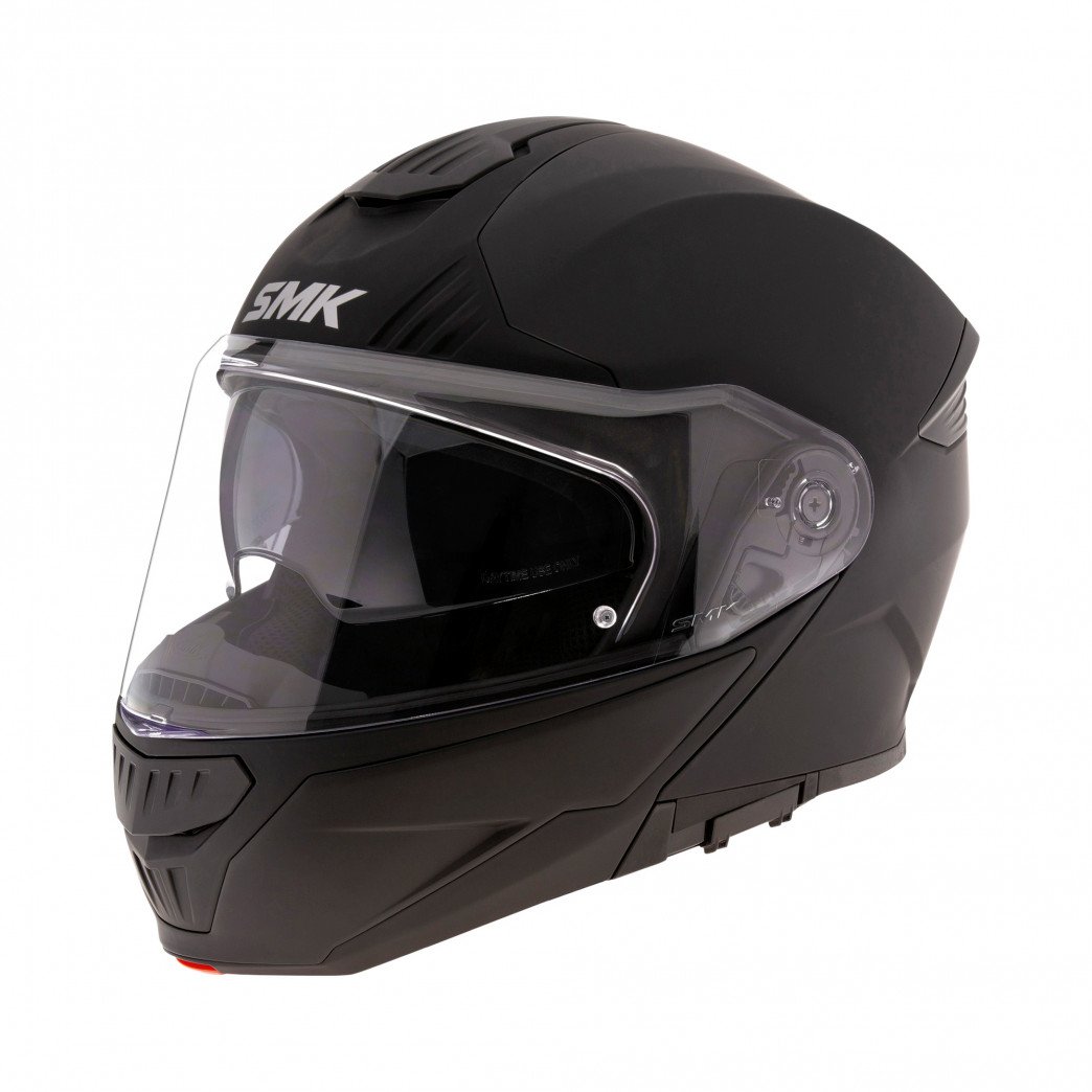 Image of SMK Gullwing Flat Black Modular Helmet Size XS EN